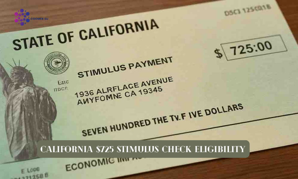 California $725 Stimulus Check Eligibility: Who Qualifies and How It Works