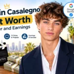 Gavin Casalegno net worth feature graphic highlighting his acting career, television projects, and estimated earnings.